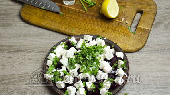 салат свекла с сыром фета