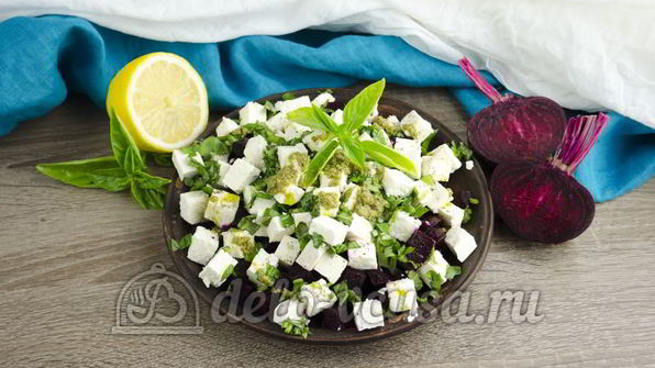 салат свекла с сыром фета