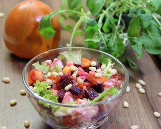 Салат Свекольный с хурмой