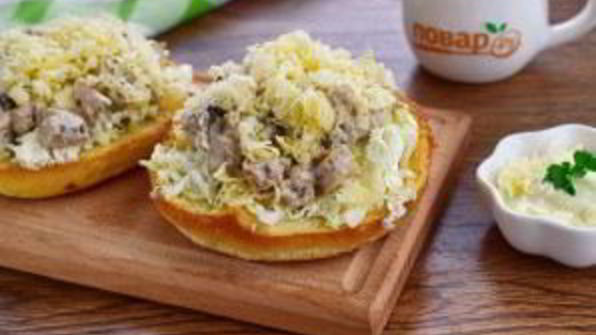 брускетта цезарь