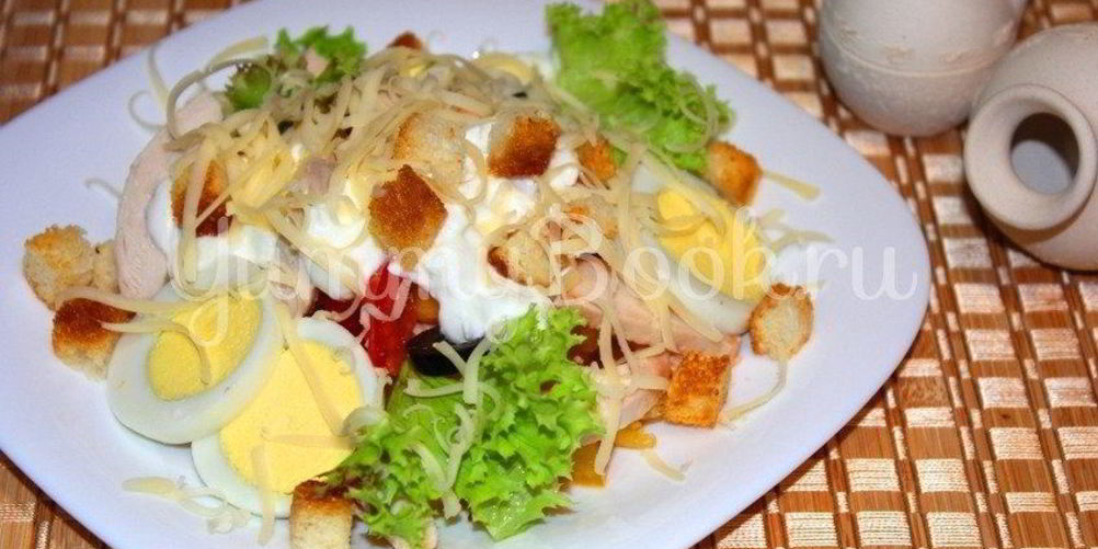 Рецепт салата нового цезарь