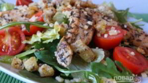 салат цезарь простой