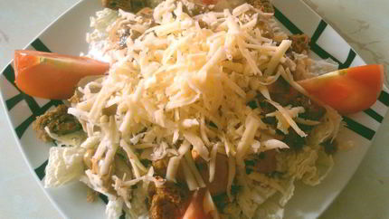 Салат Цезарь с курицей на гриле