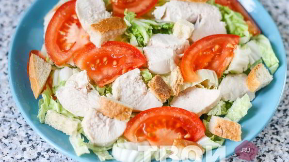 салат цезарь с пекинской капустой