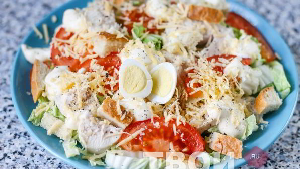 салат цезарь с пекинской капустой