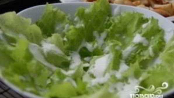 салат цезарь с перцем