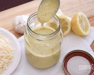Соус для салата Цезарь с майонезом