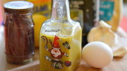 Заправка для салата Цезарь и салат