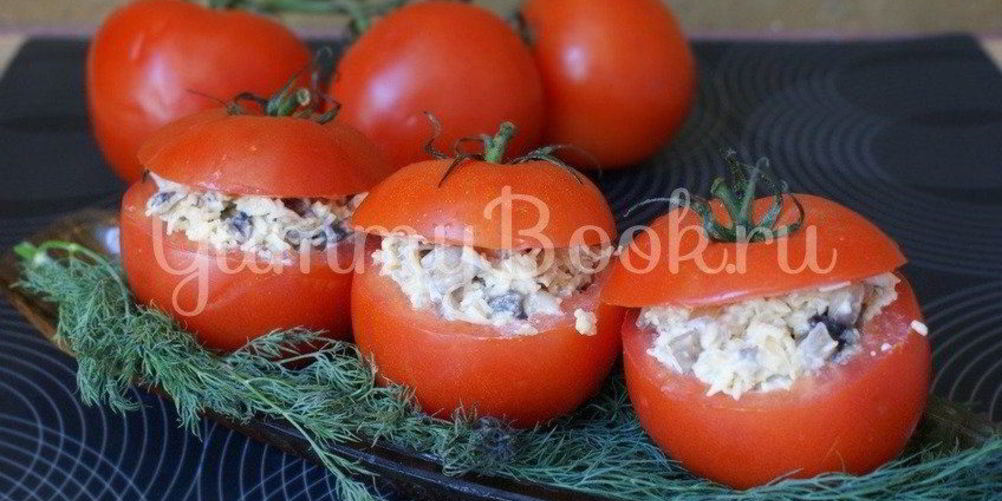 Рецепт салата в помидоре