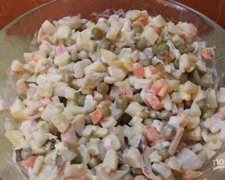 Салаты с кальмарами