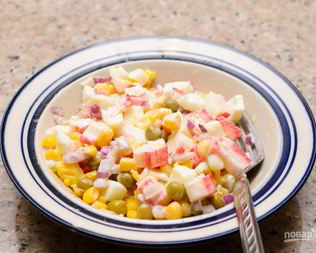 Салаты с кукурузой