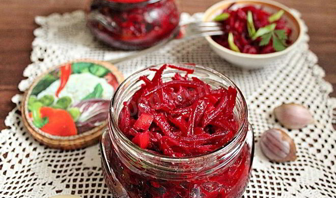 Свекольный салат на зиму