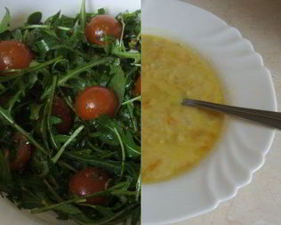 Весенний салат и суп