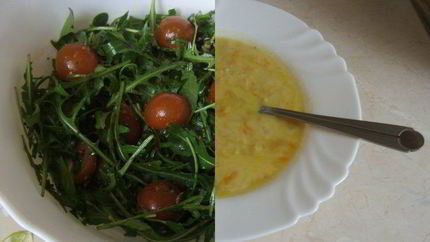 Весенний салат и суп