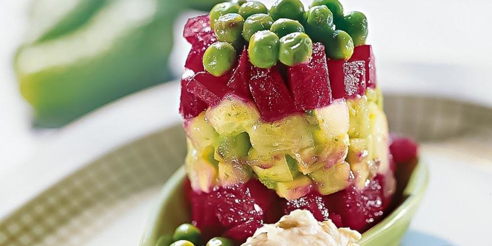 Рецепт летнего винегрета с заправкой из хрена