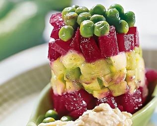 Летний винегрет с заправкой из хрена