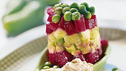 Летний винегрет с заправкой из хрена