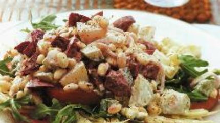 Праздничный винегрет с фасолью