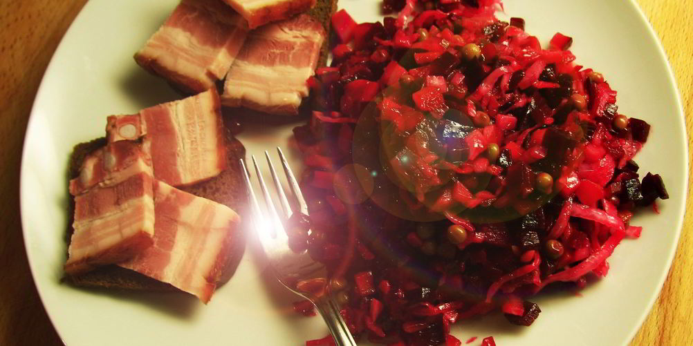 Рецепт винегрета классического с запеченными овощами