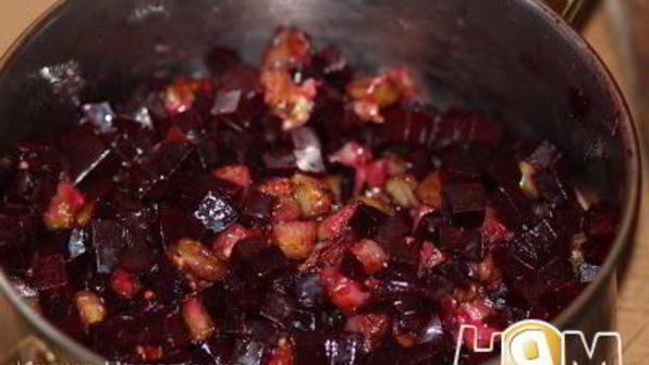 винегрет с баклажанами