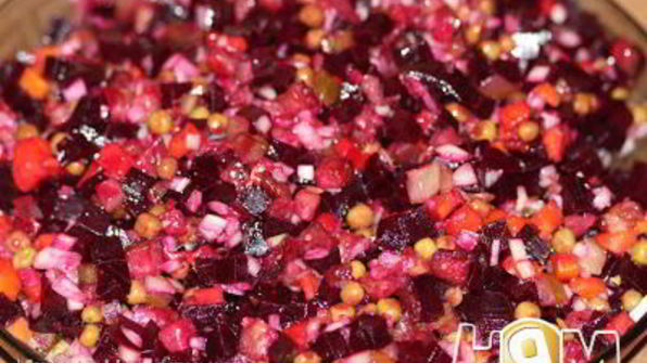 винегрет с баклажанами