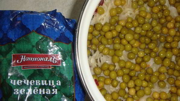 винегрет с чечевицей