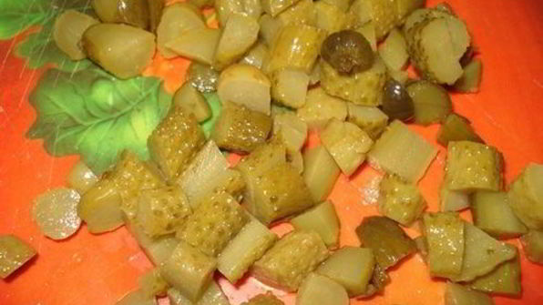 винегрет с черной фасолью