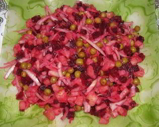 Винегрет с горошком