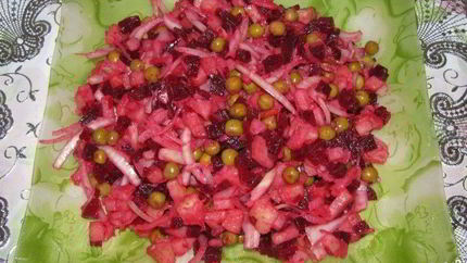 Винегрет с горошком