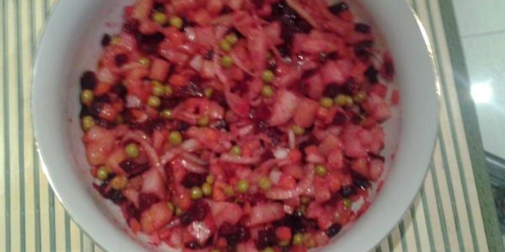 Рецепт винегрета с мандаринками