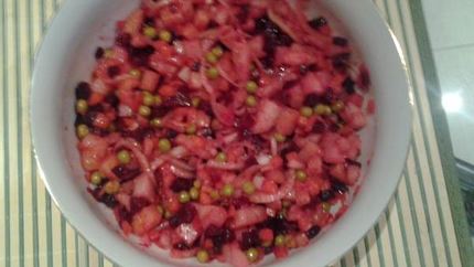 Винегрет с мандаринками