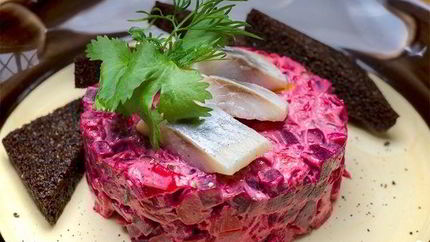 Винегрет с селедкой