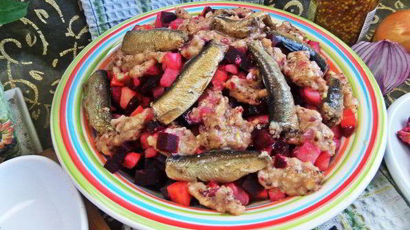 винегрет со шпротами