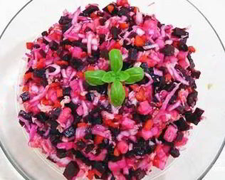 Винегрет со свежей капустой