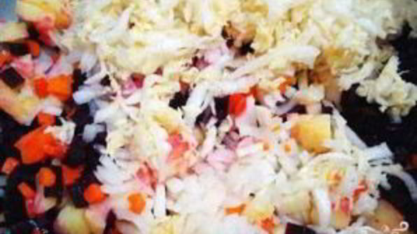 винегрет со свежей капустой