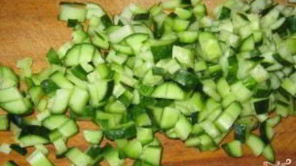 винегрет со свежим огурцом