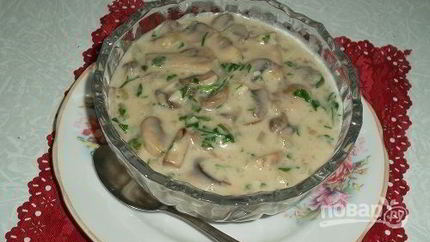 Грибной соус со сметаной