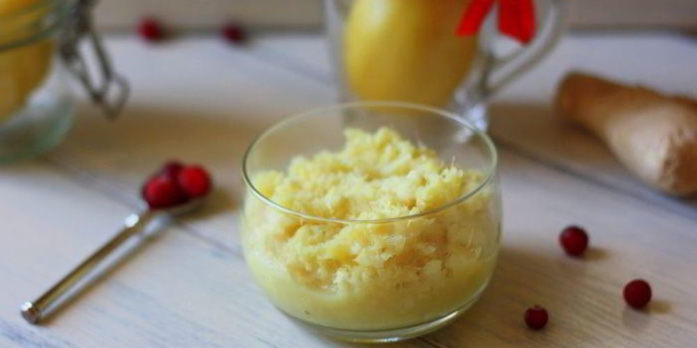 Рецепт имбирно-лимонной заправка анти-простуда