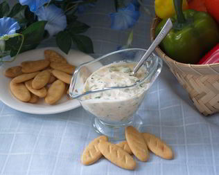 Кефирный соус с зеленью