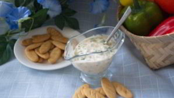 кефирный соус с зеленью