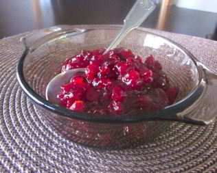 Клюквенный соус к птице, мясу