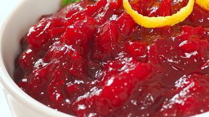 Клюквенный соус с грейпфрутом и мятой