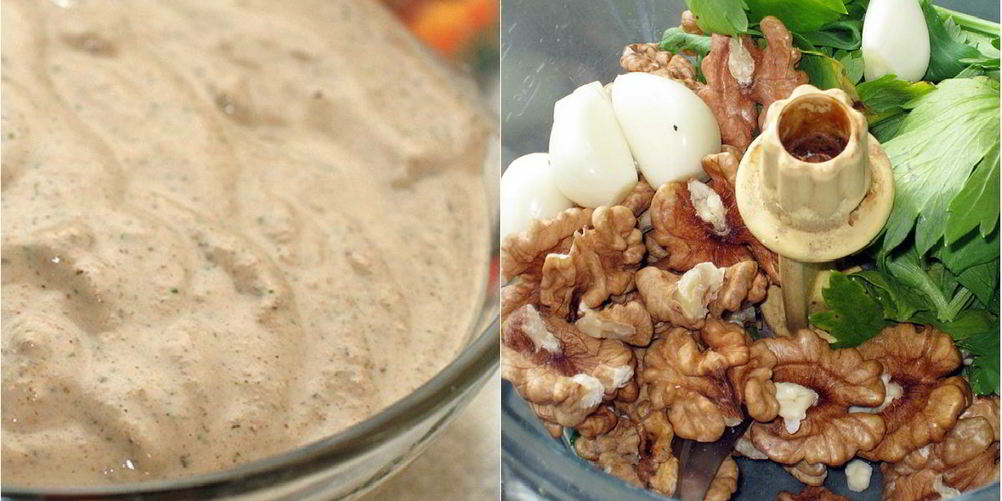 Рецепт соуса баже из грецких орехов