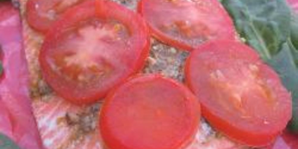 Рецепт лосося с соусом песто