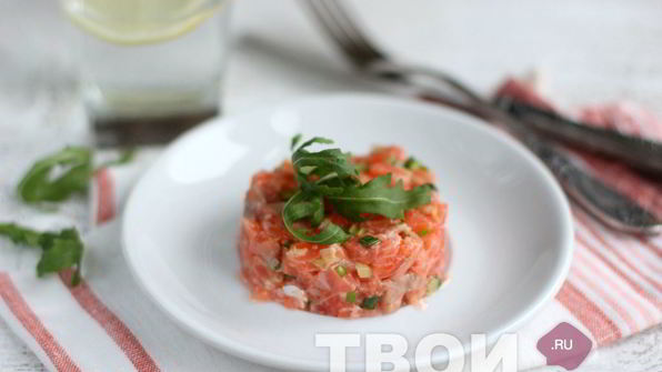 тартар из лосося
