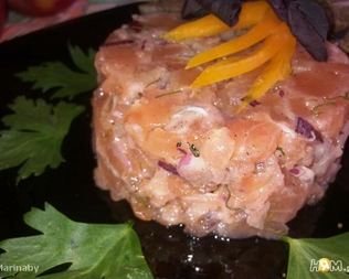 Тартар из слабосоленого лосося