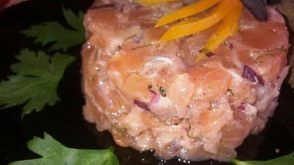 Тартар из слабосоленого лосося