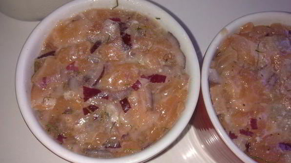 тартар из слабосоленого лосося