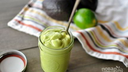 Заправка для салатов из авокадо