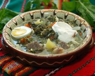 Белый борщ самарский